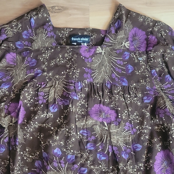 Vintage 70s 80s  Franck Olivier Designer Blouse S - Picture 4 of 11